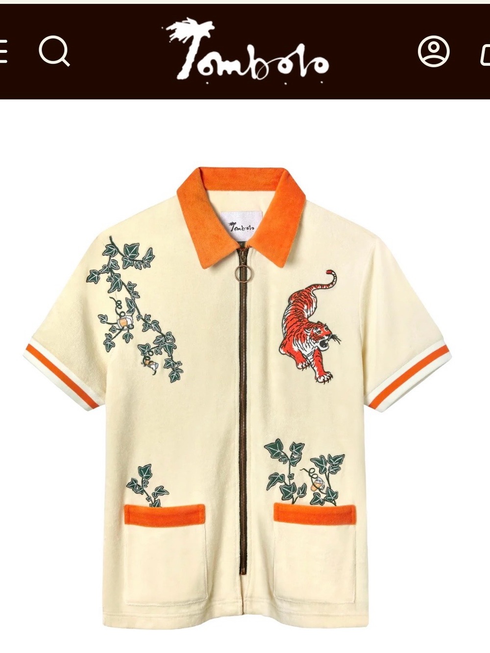 Tombolo 'Crouching Tiger, Hidden Beverage' Cabana Shirt